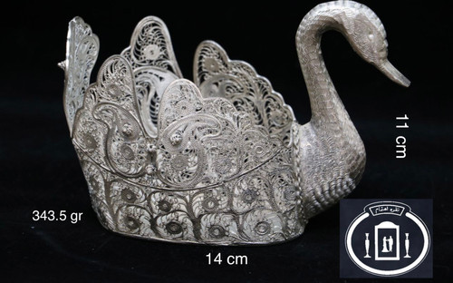 خرید اینترنتی قو نقره ملیله ممتاز عیار ۹۲۵