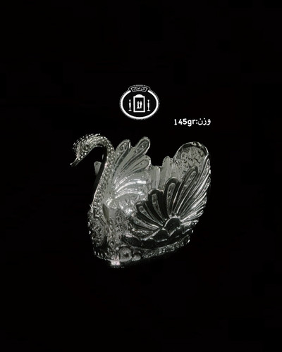 قیمت قو نقره قلم گل و مرغ ممتاز عیار ۸۴ استاندارد ایران