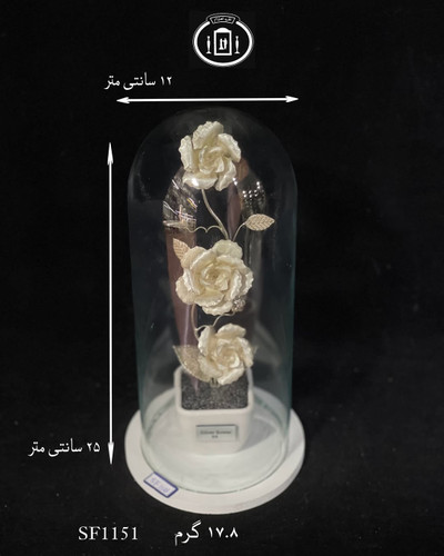 خرید آنلاین تندیس گل نقره مدل استوانه ای عیار 84% استاندارد ایران برند نقره اهتمام