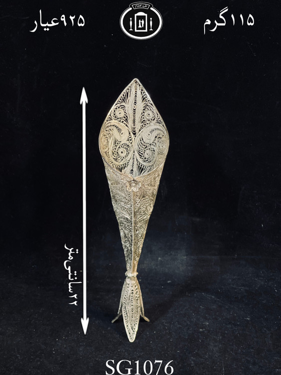 قیمت گلدان نقره ملیله ممتاز۹۲/۵٪استاندارد ایران