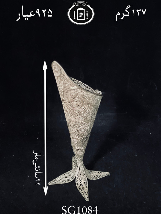 خرید گلدان نقره ملیله ممتاز۹۲/۵٪استاندارد ایران