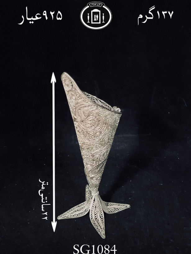 خرید گلدان نقره ملیله ممتاز۹۲/۵٪استاندارد ایران