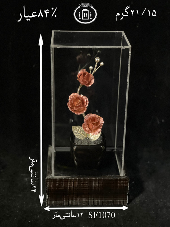 خرید تندیس گل نقره متوسط۸۴٪استاندارد ایران