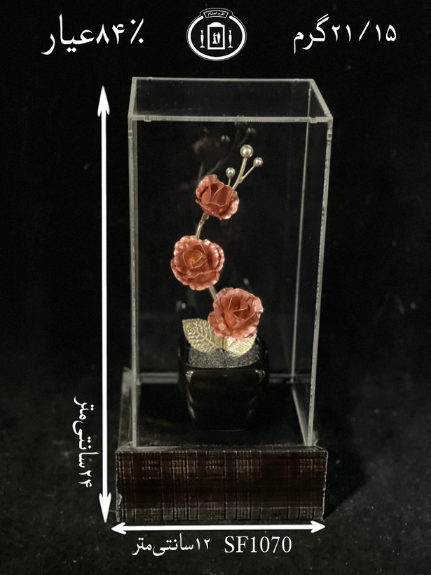 خرید تندیس گل نقره متوسط۸۴٪استاندارد ایران