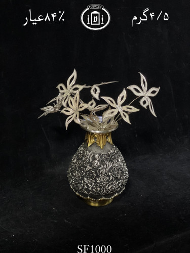 خرید گل نقره سبک پرسی ۸۴٪استاندارد ایران