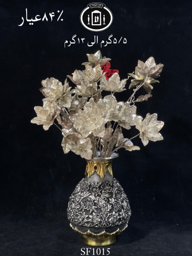 خرید گل نقره سبک پرسی ۸۴٪استاندارد ایران