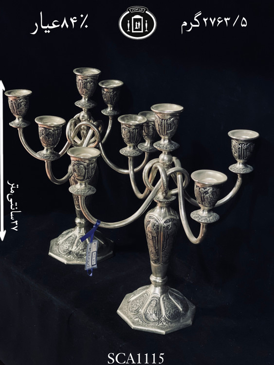 خرید شمعدان ۵ شاخه قلم مینیاتور ممتاز۸۴٪استاندارد ایران