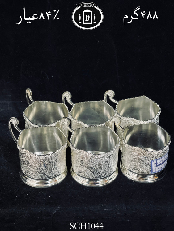 خرید گیره شربت خوری نقره قلم گل و مرغ ممتاز۸۴٪استاندارد ایران