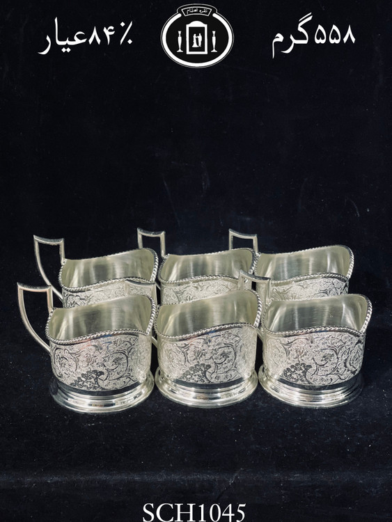 خرید گیره شربت خوری نقره قلم گل و مرغ ممتاز۸۴٪استاندارد ایران