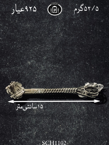 خرید قاشق چای خوری نقره ملیله ممتاز۹۲۵٪استاندارد ایران