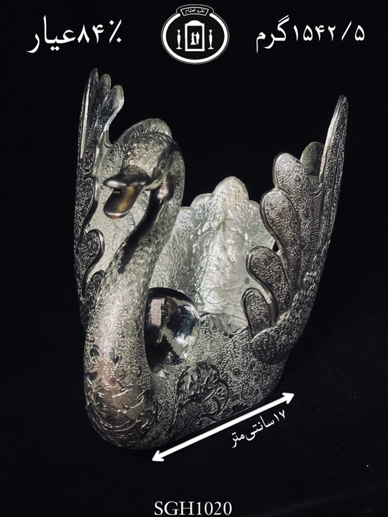 خرید قو نقره قلم گل و مرغ و مینیاتور ممتاز۸۴٪استاندارد ایران