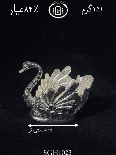 خرید قو نقره قلم گل و مرغ سیاه قلم ممتاز۸۴٪استاندارد ایران