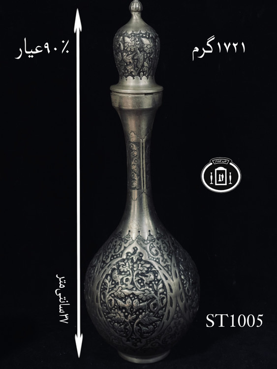 قیمت سرویس تنگ و گیلاس نقره مدل هندسی برجسته ممتاز۹۰٪استاندارد ایران