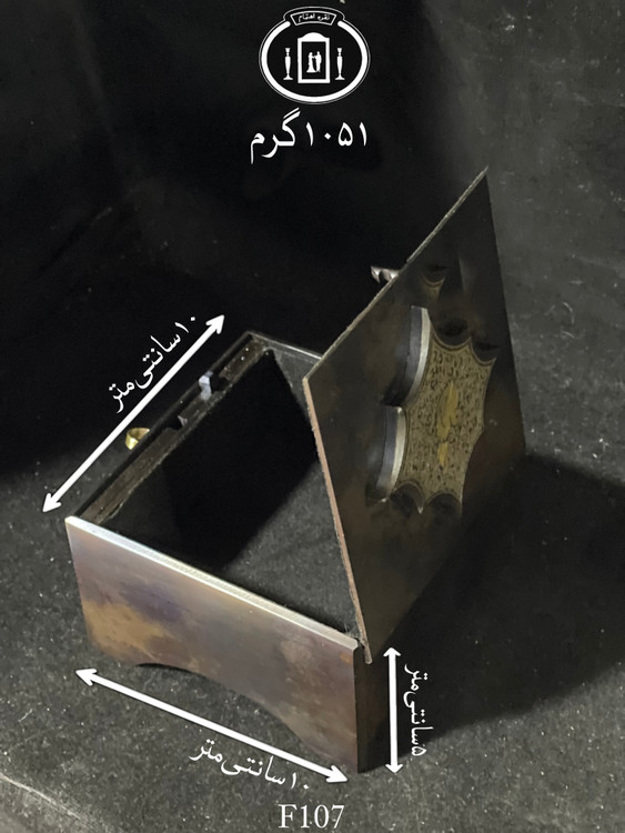 خرید جعبه جواهرات فولادی طلاکوب تمام دست ساز