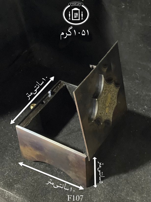 خرید جعبه جواهرات فولادی طلاکوب تمام دست ساز