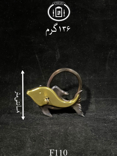 قیمت ماهی فولادی طلاکوب تمام دست ساز ممتاز