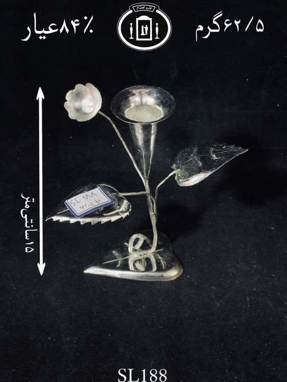 خرید جا شمعی نقره۸۴٪استاندارد ایران