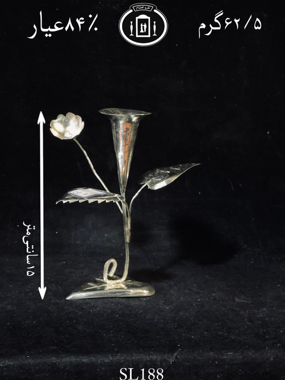 قیمت جا شمعی نقره۸۴٪استاندارد ایران