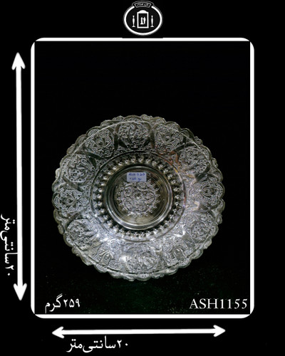 شیرینی خوری آب نقره قلم گل و مرغ