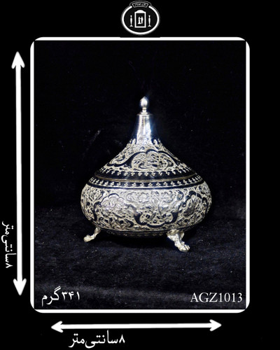 گز خوری آب نقره قلم گل و مرغ
